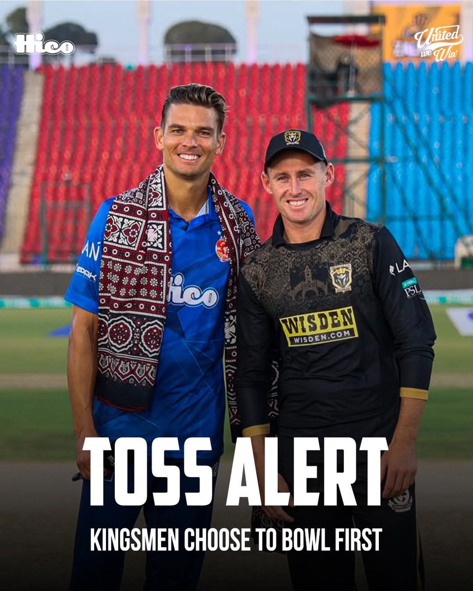 IsbUnited's tweet image. Hyderabad won the toss and will field first. Come on boys let’s win this!

#IUvHK | #UnitedWeWin | #RangJeetKaLaalHai