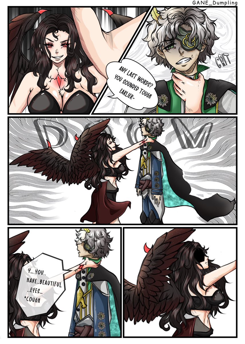 GANE_dumpling's tweet photo. Commissioned comic✨
 Had a tiny oops with the hand placement, but client were super kind about it hehe 💖
 First time doing a comic commission—had so much fun with this! https://t.co/ApwIFDhVHF