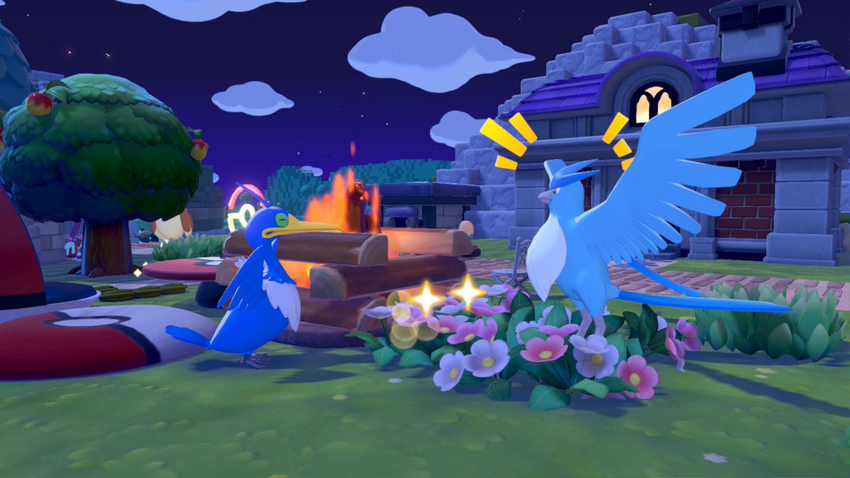 伝説のポケモン フリーザーにも動じず、海を思わせるその身体の色 