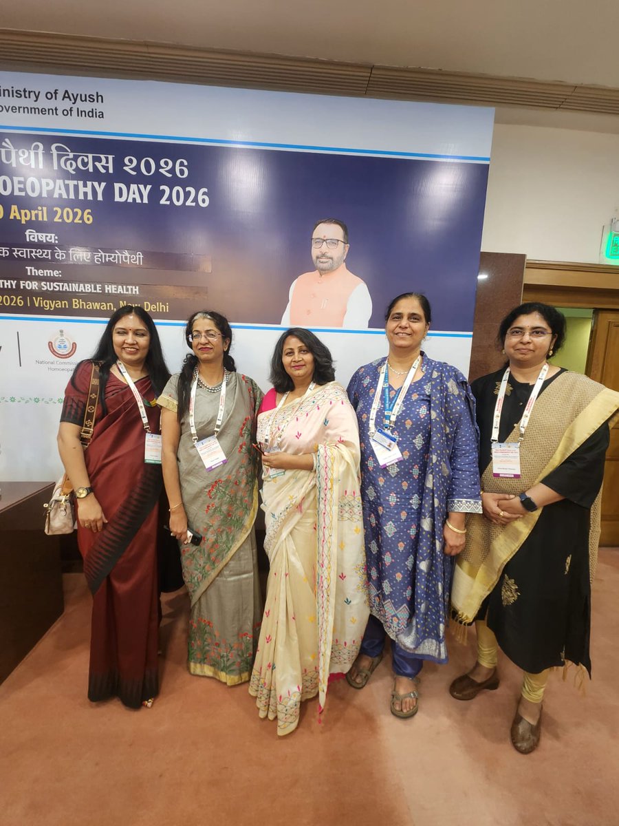 Glimpses of World Homoeopathy Day 2026, held on 10th &amp; 11th April at Vigyan Bhawan, New Delhi. Officers DrHima Bindu Ponnam, Officer In-Charge, RO (H)/Scientist-4, and Dr. Deepthi Gilla, RO (H)/Scientist-2, from the RRIH, Hyderabad, participated in the event.