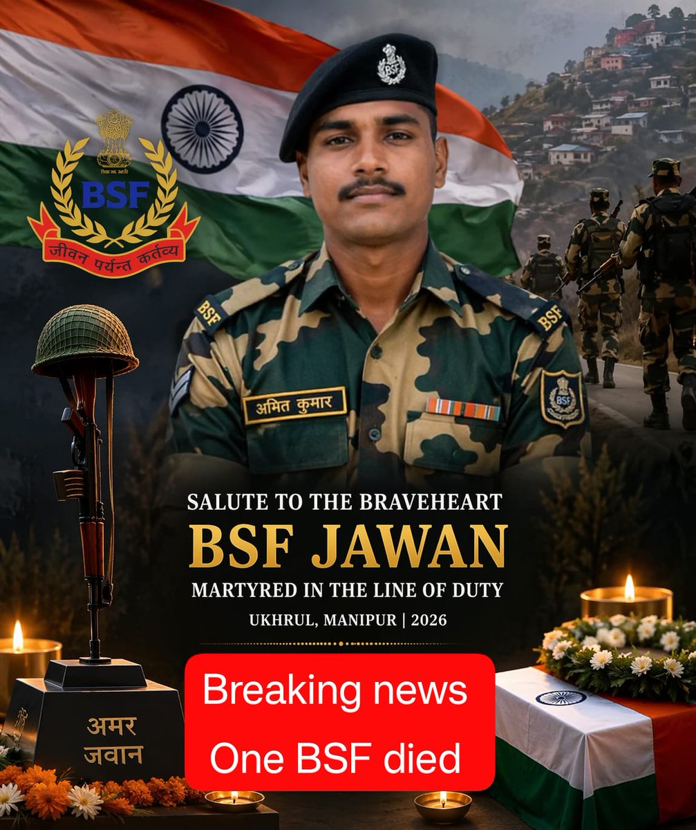 Rest in peace to our Indian soldier BSF jawan who sacrificed his life in the line of duty during a combined operation in Ukhrul. Unfortunately, you lost your life while Tangkhul militants, NSCN-IM, along with Tangkhul volunteers and their relatives, were firing towards Mongkot