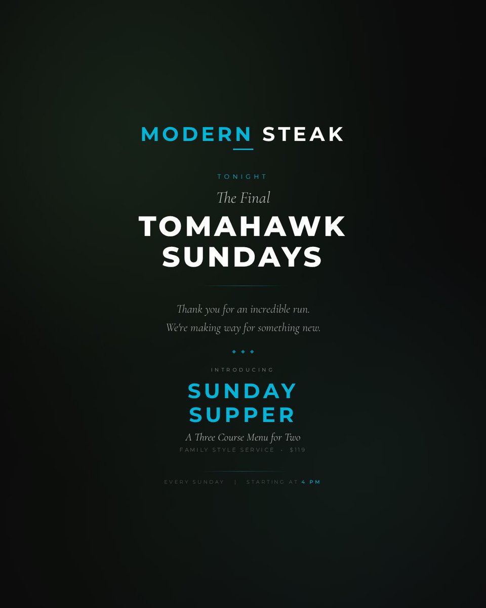 Modern Steak tweet media