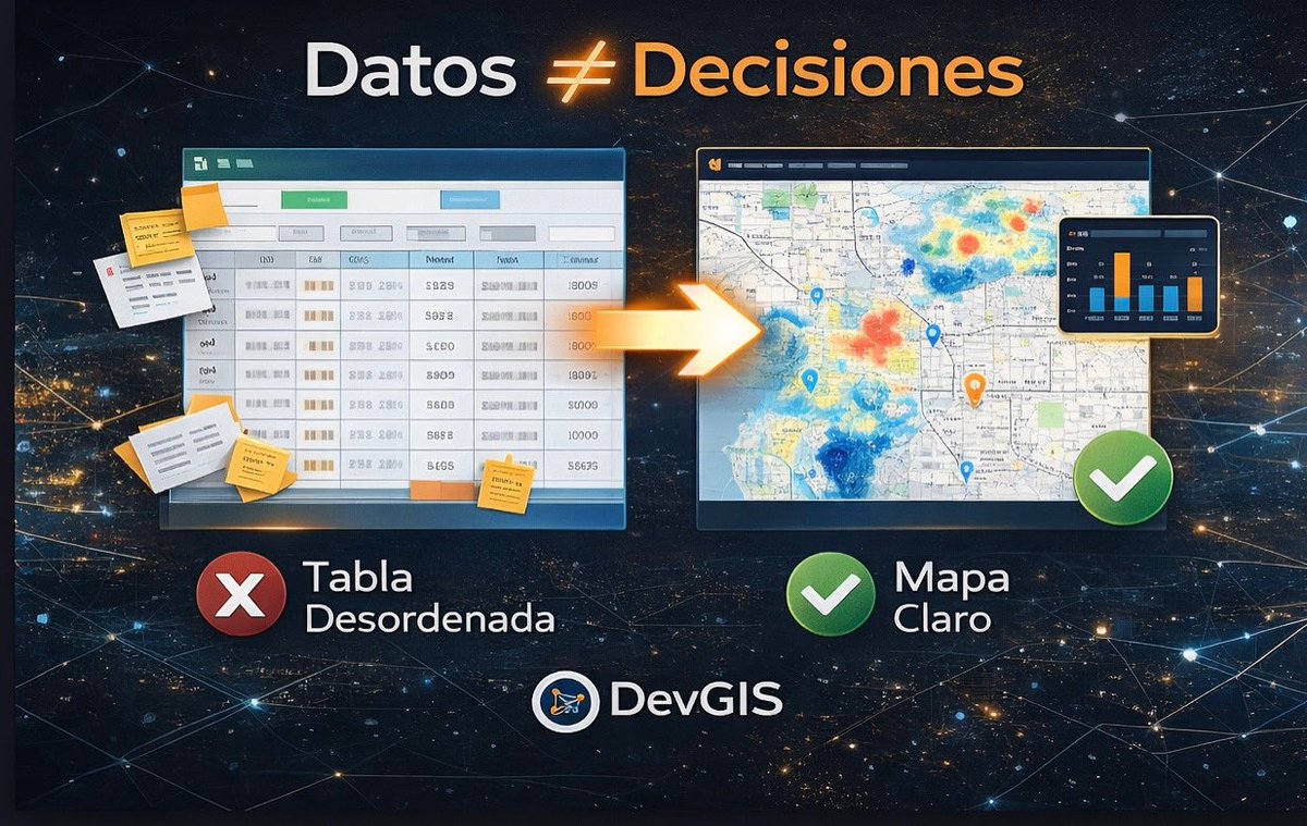 josuedi's tweet photo. Muchos negocios tienen datos… pero no decisiones

Direcciones en Excel
Listas interminables
Información sin contexto

Confusión

Cuando esos mismos datos se llevan a un mapa:

Todo se entiende
Aparecen patrones
Se toman mejores decisiones

#GIS #DataAnalytics #Maps #ArcGIS https://t.co/9cLMvsr6js
