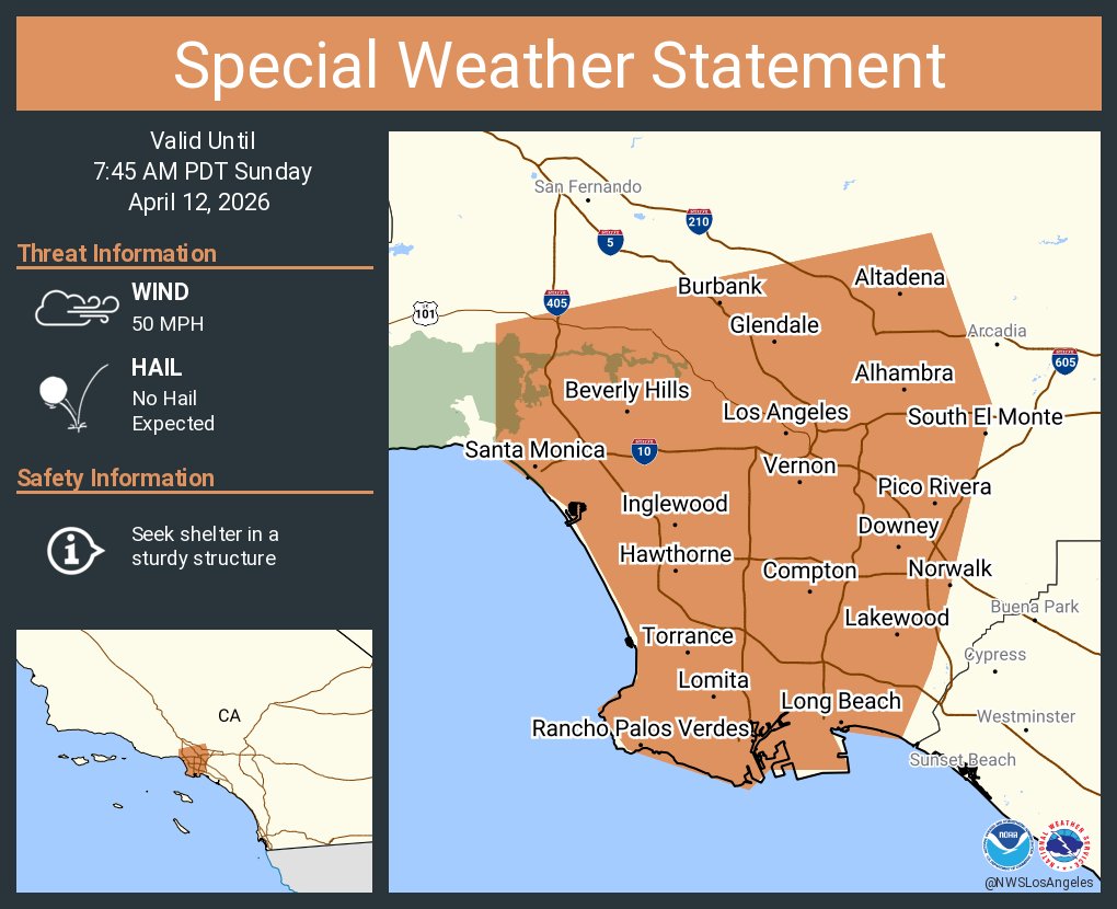 NWS Los Angeles tweet media