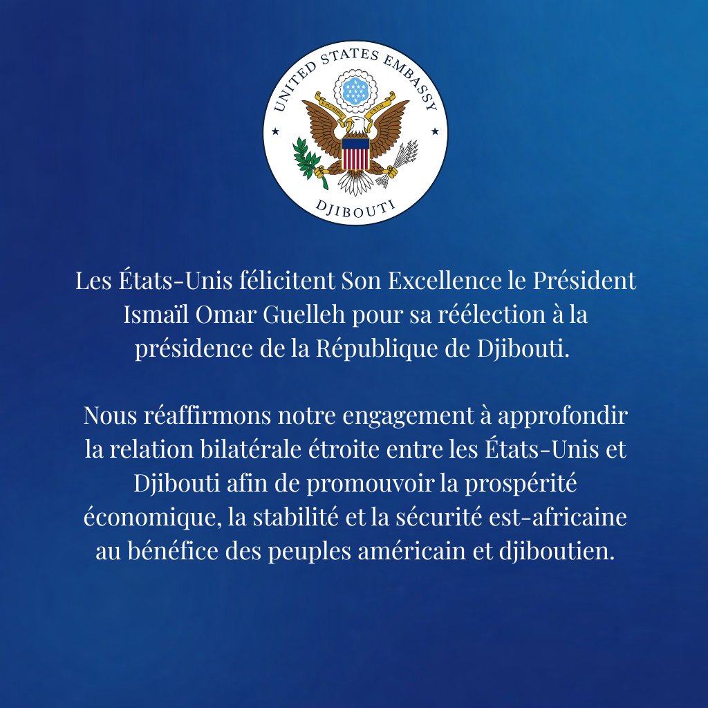 US Embassy Djibouti tweet media
