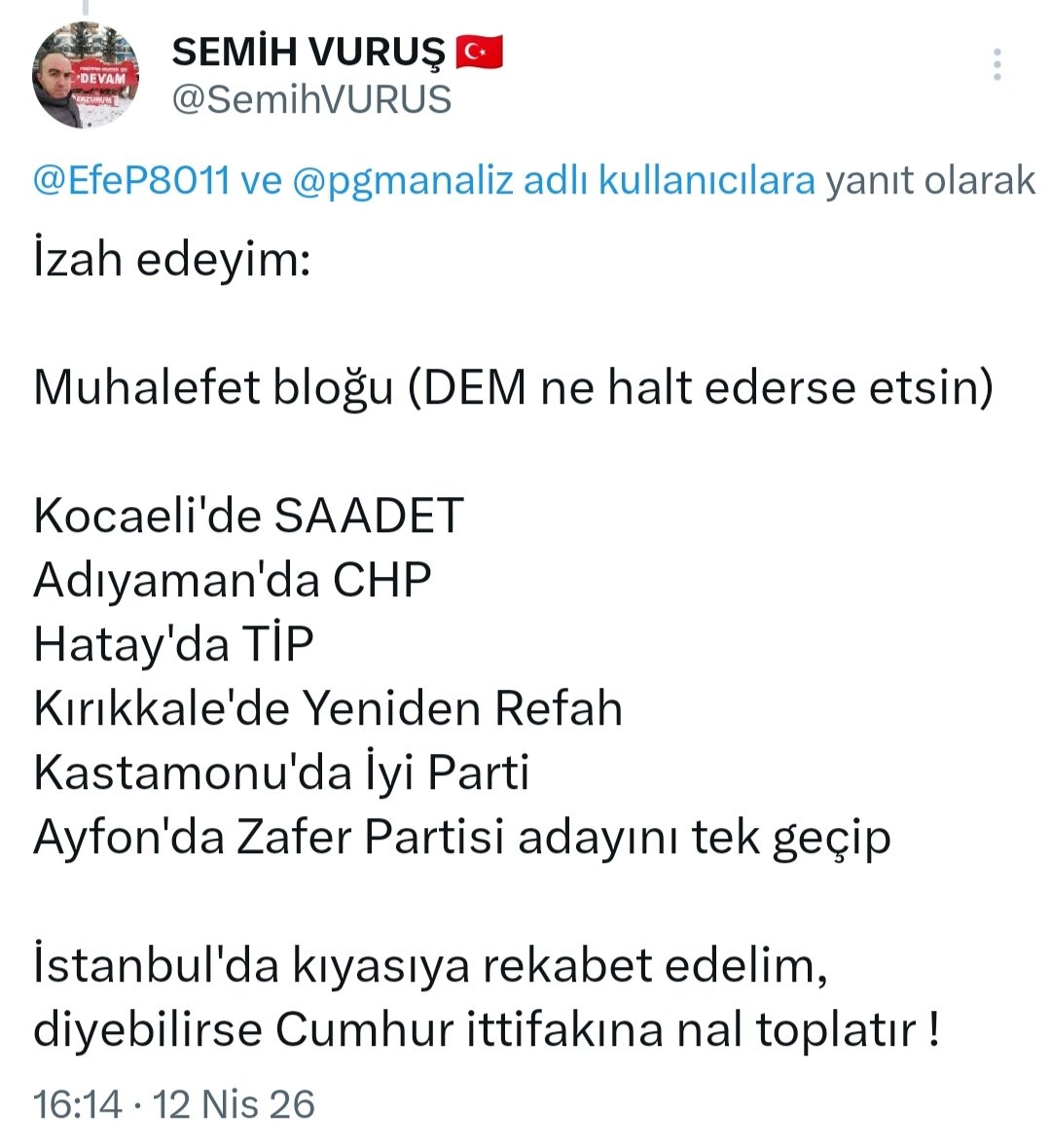 SEMİH VURUŞ 🇹🇷 tweet media