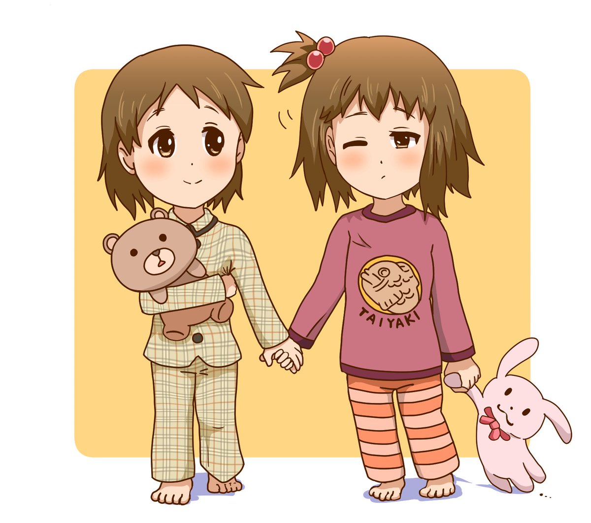 お気に入りのうさちゃんととっておきのくまちゃん??