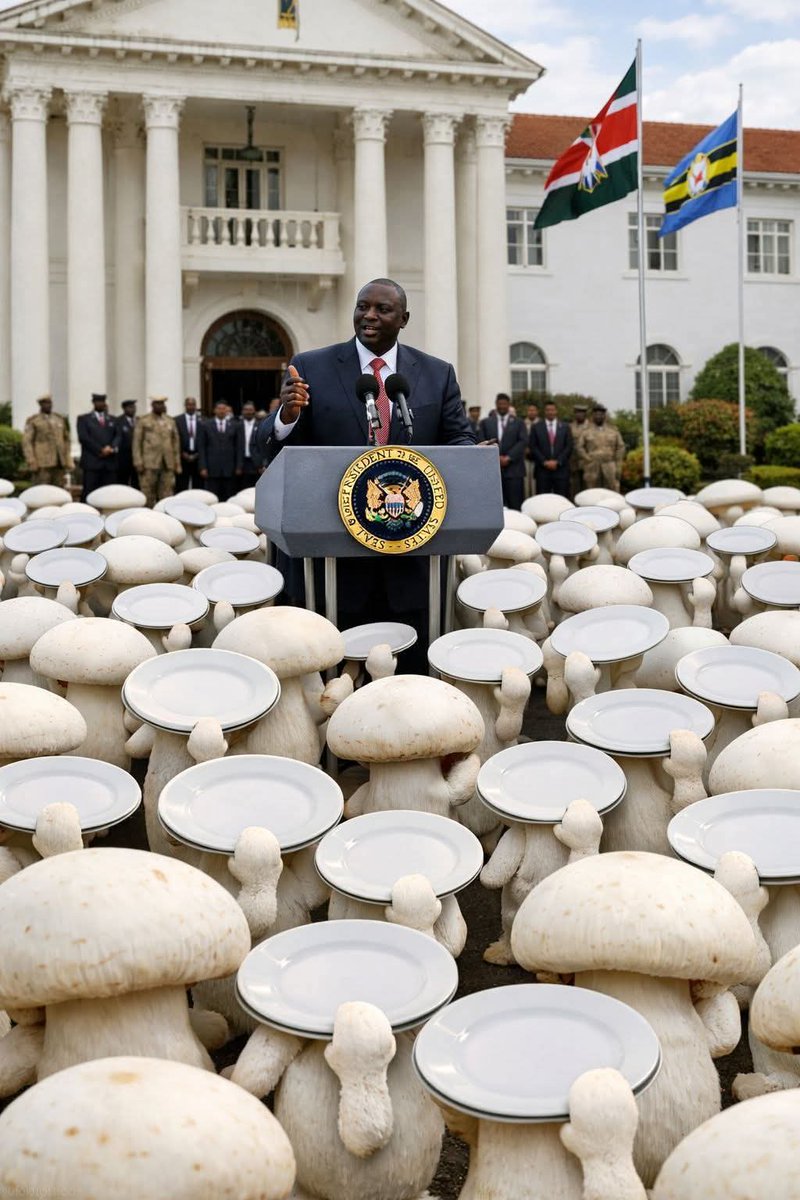 KalosSays's tweet image. @KIMANIICHUNGWAH today took mushrooms to @StateHouseKenya
to meet his thinness. #Takataka #Wantam #Akorino