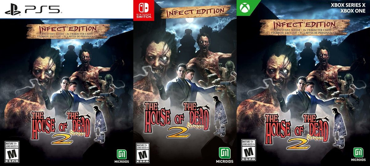 LimitedGameNews's tweet image. ICYMI:
February 20th, The House of the Dead 2: Remake [Infect’Edition] got an ESRB US &amp;amp; PEGI EU retail release on #NSW, #PS5 &amp;amp; #XboxSeriesX.

Available to order e.g. @playasia.
5% off?
Coupon: LGN25

Ref-link:
bit.ly/3O1yfcB

#LimitedGameNews