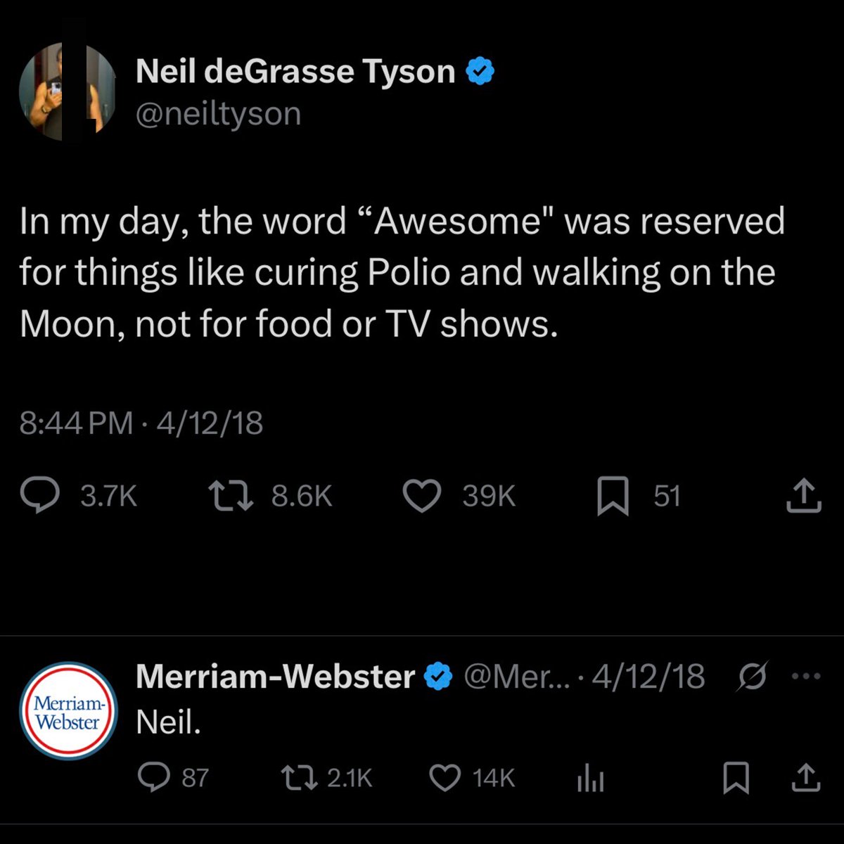 Merriam-Webster tweet media