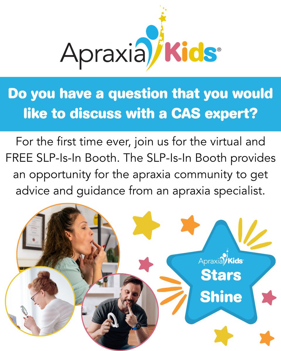 Apraxia_KIDS's tweet image. We are THRILLED that we are bringing an Apraxia Kids favorite event to everyone VIRTUALLY this Apraxia Awareness Month! 

Register for FREE today: us5.list-manage.com/survey?u=9b365…

#ApraxiaAwareness #CAS #WearBlue #StarShines #Apraxia