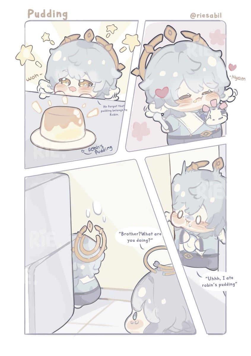 riesabil's tweet image. Pudding 🍮