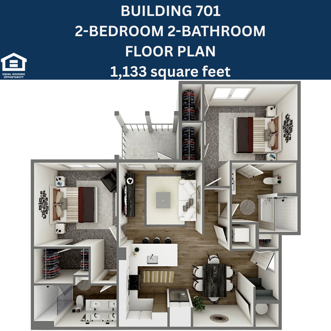 BrookeMill's tweet photo. ✨ New Floor Plan — Opening Early May in the new 701 Building! ✨

Be the first to enjoy this luxurious apartment home!

This stunning 3-bed, 2-bath floor plan has everything you could wish for:
• LVP flooring in the main living area
• Soft plush carpet in all bedrooms
•... https://t.co/cKVu2G5vbS