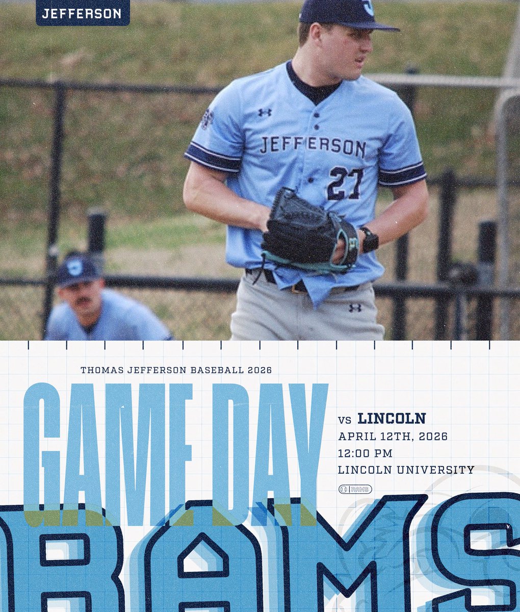 JeffersonBSB_'s tweet photo. 𝗚𝗮𝗺𝗲𝗱𝗮𝘆

🆚 Lincoln
⏰ 12:00pm EDT
🏟️  Baseball Complex | Lincoln University, PA https://t.co/IVPkTYpAAQ