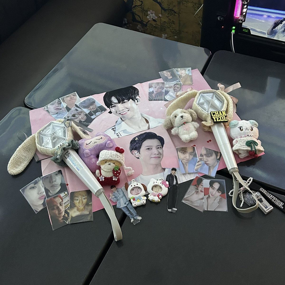 可愛いの詰め合わせで幸せ🎀♩
#chanyeol 🤎