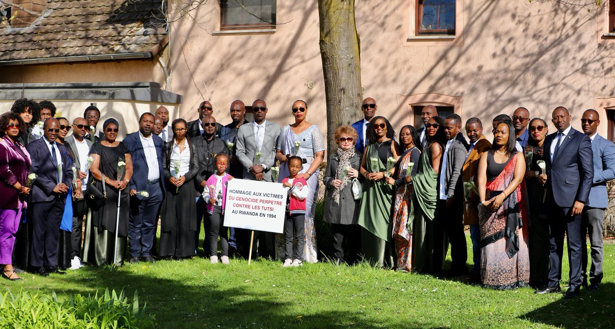 RwandainLux's tweet photo. Yesterday, we gathered in Luxembourg for a solemn commemoration of the 1994 Genocide against the Tutsi in Rwanda.

The official commemoration ceremony was preceded by wreaths-laying at Moersdorf, Mersch, on land made available in perpetuity by the Municipality for the construction of a memorial dedicated to the victims of the 1994 Genocide against the Tutsi in Rwanda.

#Kwibuka32 #Rwanda