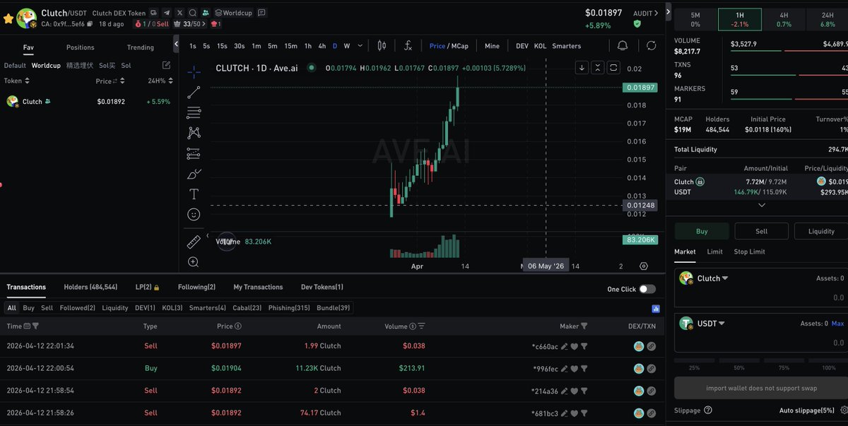 Clutch DEX tweet media