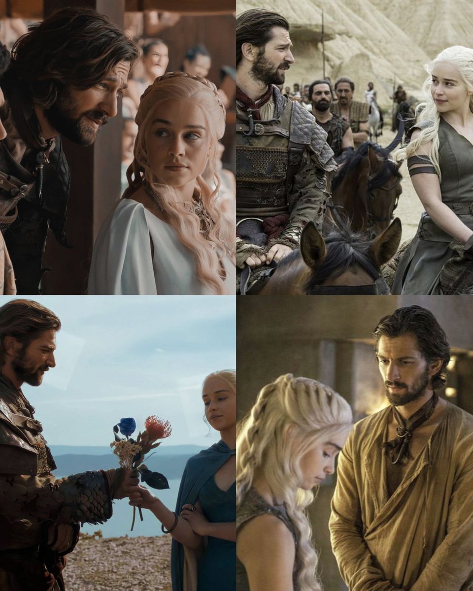 emgot88's tweet image. #GameOfThrones S6 Premiere 👑 #Reminder - the best season of the show in my opinion, fabulous - 
(I imagined in many ways what it would have been like if Daario had come with Daenerys in Westeros). 
Emilia Clarke &amp;amp; Michiel Huisman, April 11th 2016.    #10years