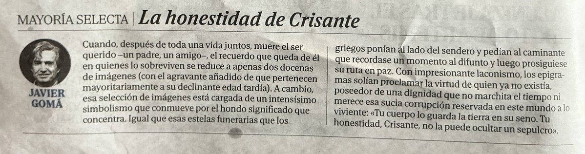 Javier Gomá Lanzón tweet media