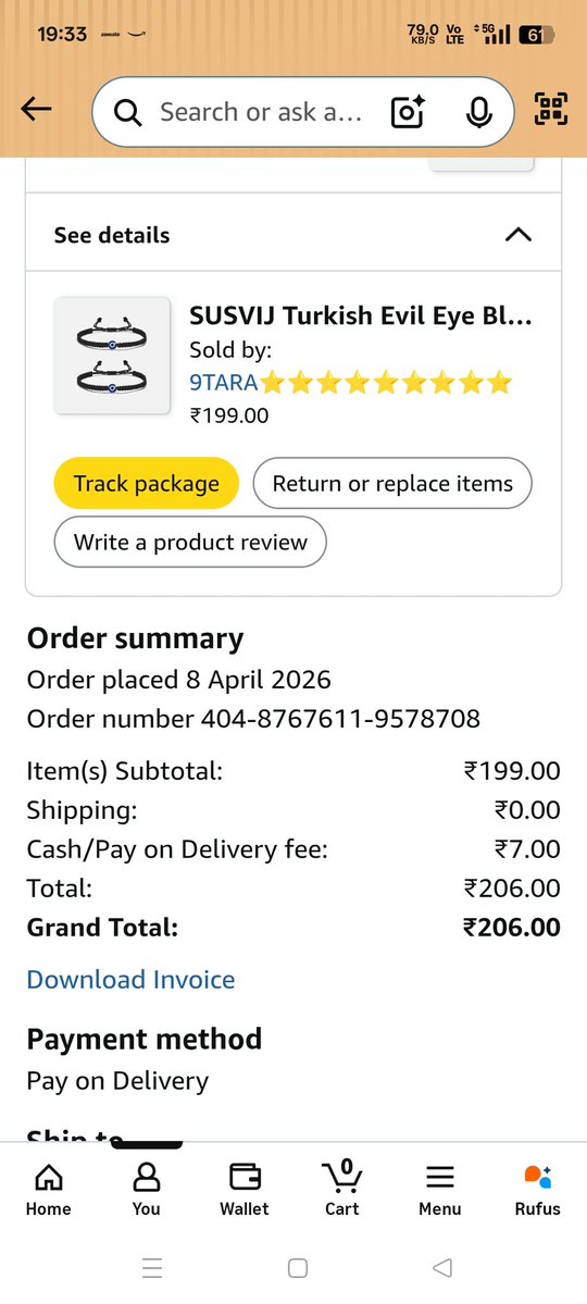 ApulVaibhav's tweet image. I ordered a material of Rs 206 , Amzon delivery call me for few second then call was automatically cut. After some time they showed me you rejected the item . Whenever I didn't. I dont know why this such a big company do like this. #Jeffbezos #amazondelivery #samirkumaramzon,