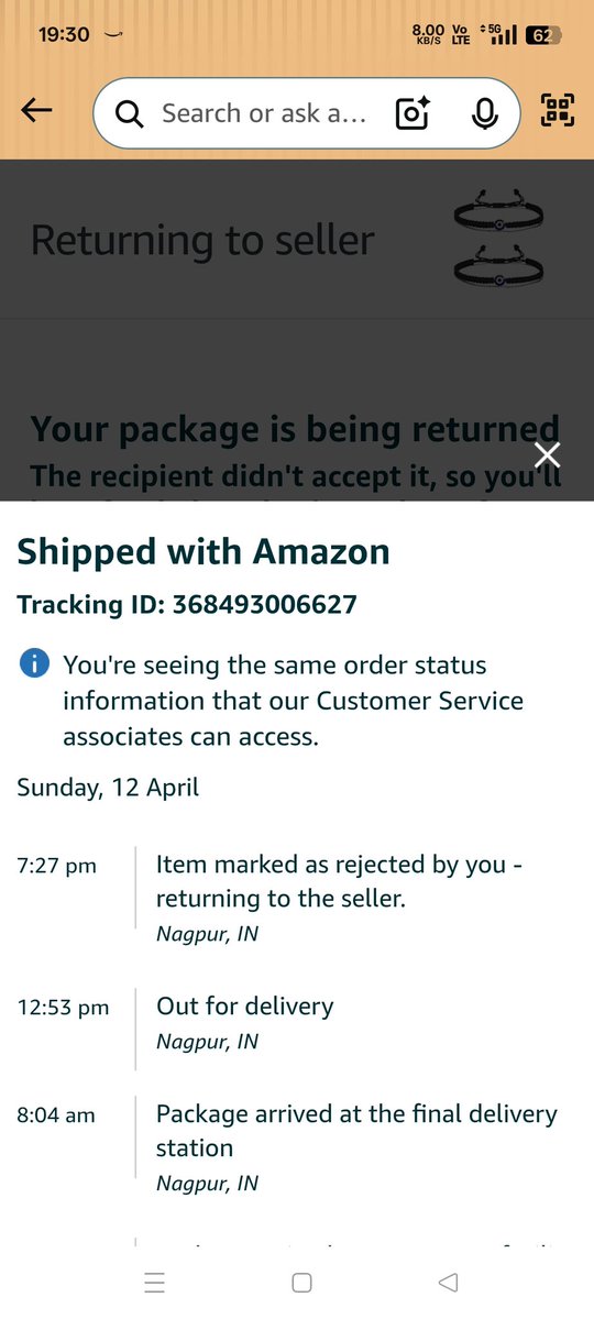 ApulVaibhav's tweet image. I ordered a material of Rs 206 , Amzon delivery call me for few second then call was automatically cut. After some time they showed me you rejected the item . Whenever I didn't. I dont know why this such a big company do like this. #Jeffbezos #amazondelivery #samirkumaramzon,