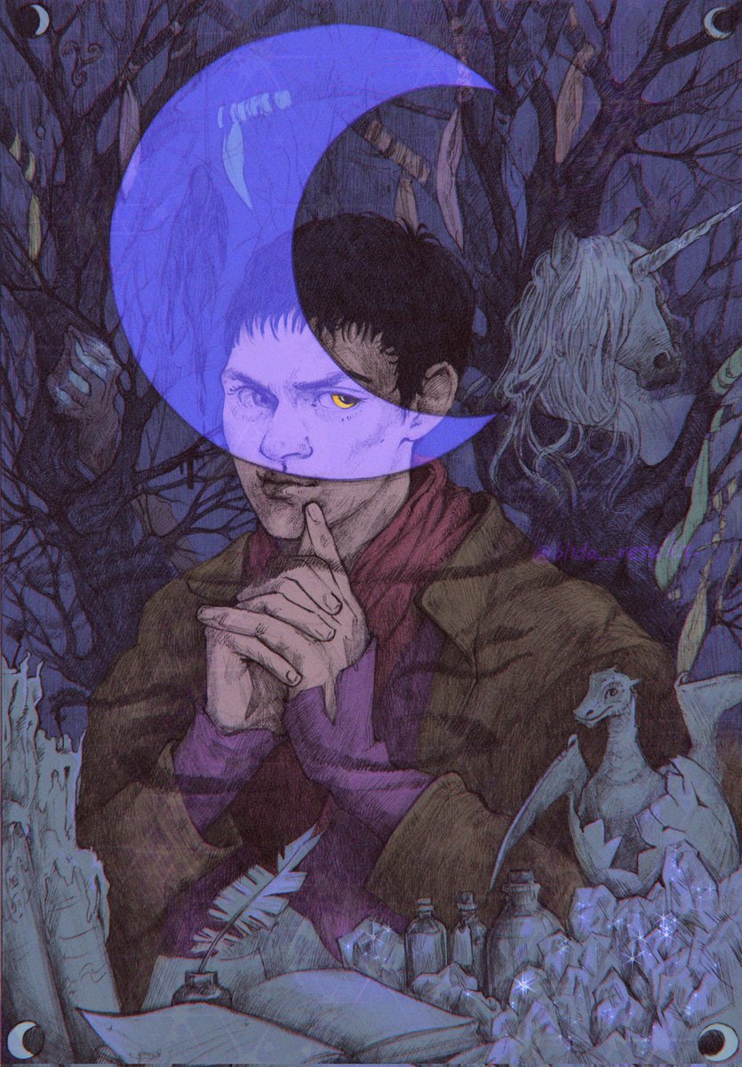 blida_veselka's tweet image. 🌙 Місяць оманює сонячним світлом та він і є сама темрява 🌑

#украрт #merlin #artwork

Писи: Не відкривайте тред