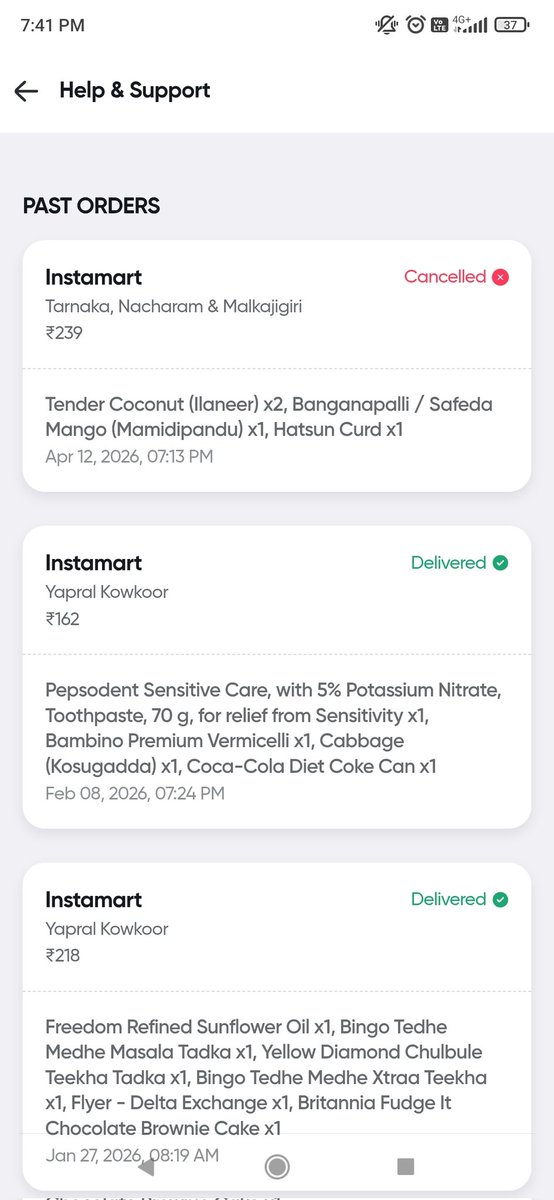 NagaSaran6's tweet photo. @Swiggy This is too much just on sight i have cancelled the order and the full amount has charged as a fees i have showed 15Rs as mangoo and after paying the amount it showed 89 /- ao i have cancelled i need amount back if not i go to consumer form. https://t.co/kBqNn3pZwV
