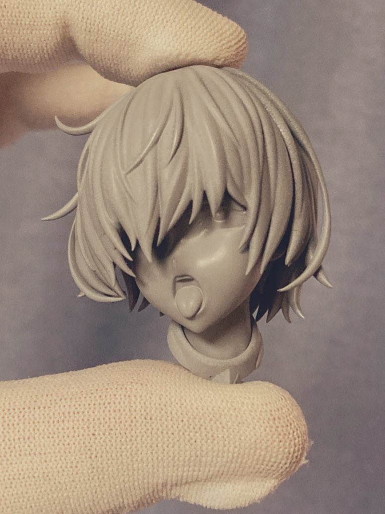 アヘ顔差分の立体で出すと色々破綻するかと思ったけど意外に破綻なく出せて一安心、今後作るフィギュアとかでも差分としてちょくちょく入れていけたらなと💦