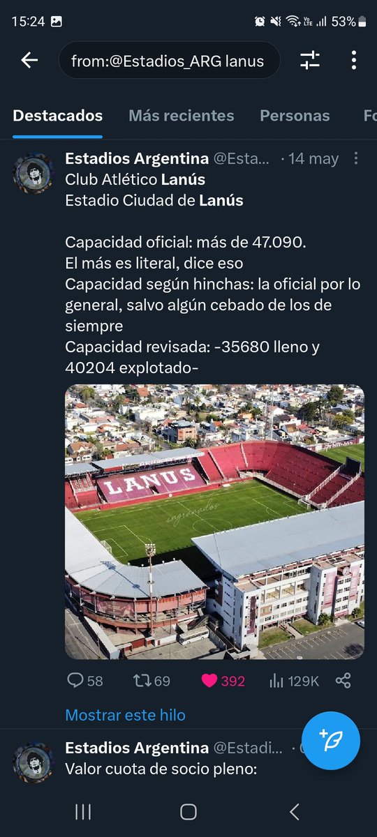 #Banfield nunca tuvo necesidad de mentir con su capacidad.
No pasa lo mismo con los vecinos que sufren problemas de inseguridad.
Cuando no habilitan el codo visitante su capacidad local es similar a la nuestra, pero ningún pingüino te lo va a reconocer.