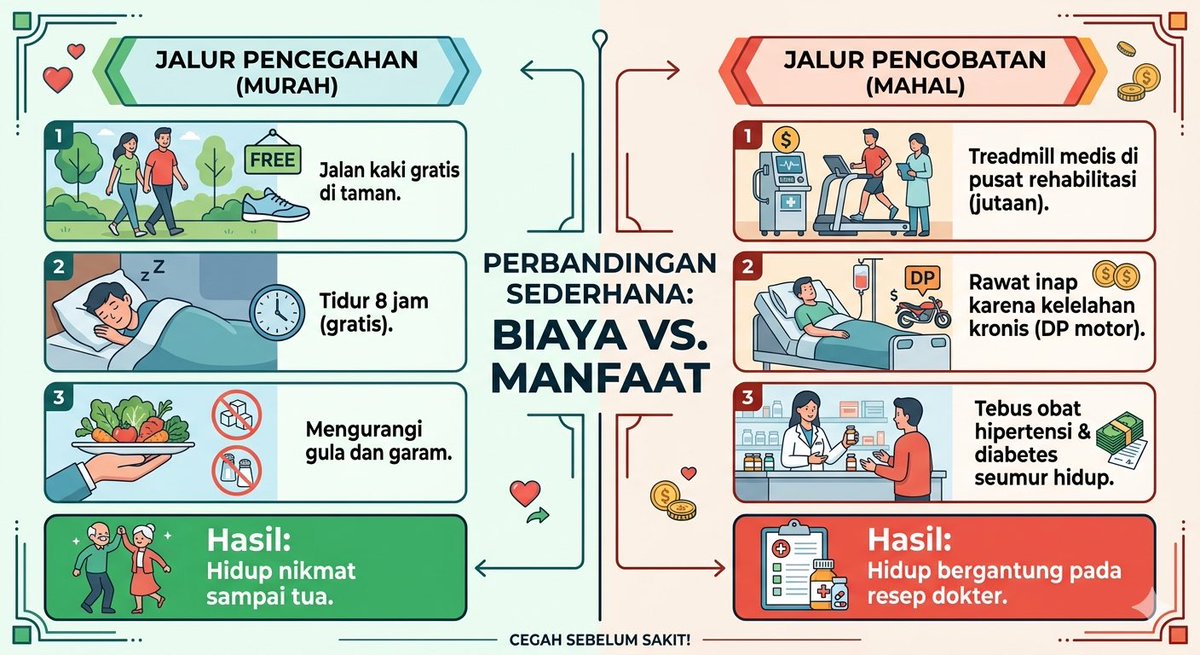 Sehat itu murah, yang mahal itu kalau sudah hilang.