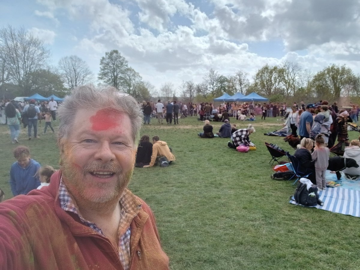 JohnCook1964's tweet photo. Just returned from the Holi Festival at Ipswich's Alexandra Park. It's always a joyful event and this year was no exception. https://t.co/7IRQA0TDfc