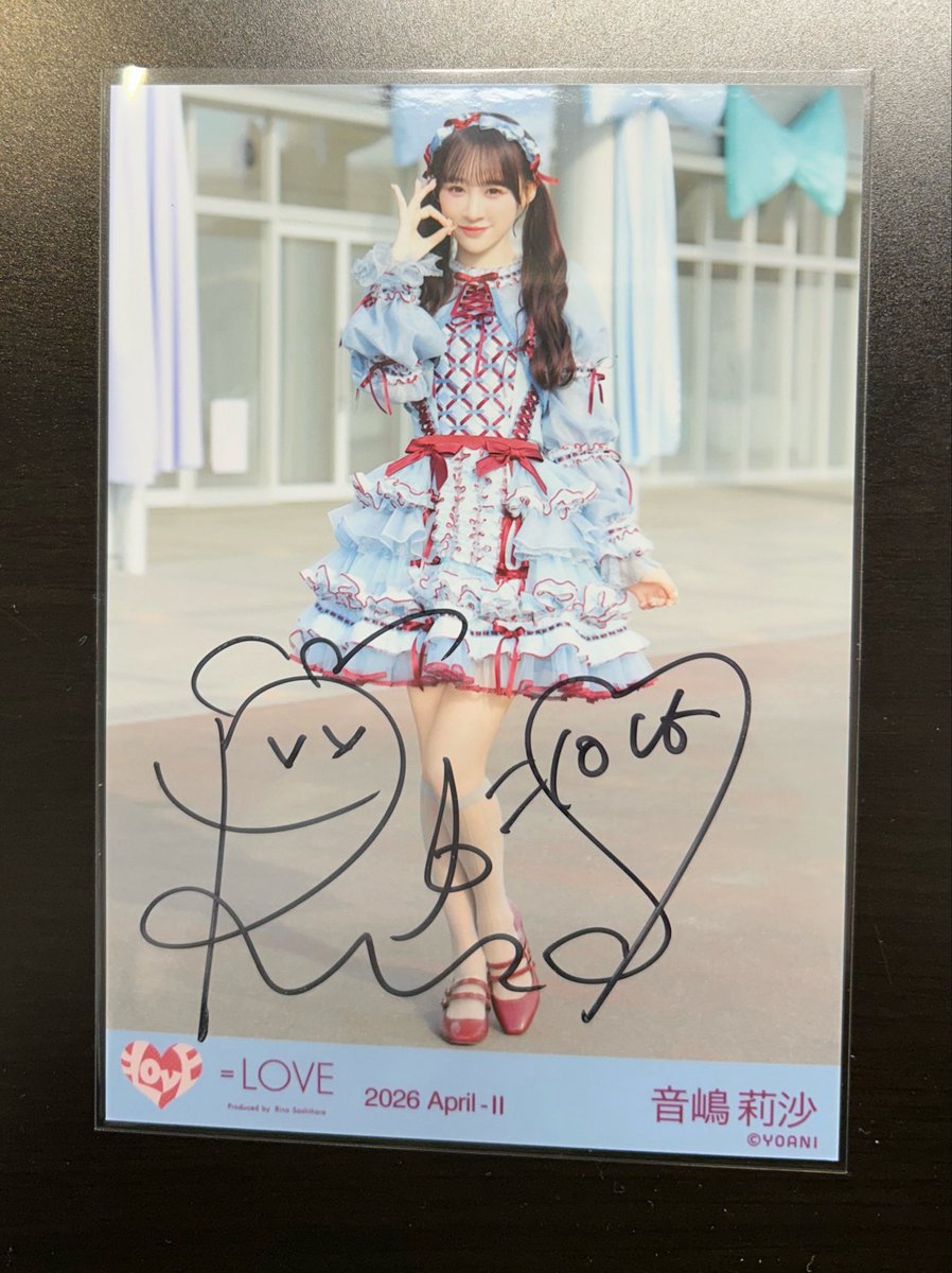 イコラブ 音嶋莉沙 劇薬中毒 ジャケット衣装 直筆 ヨリ 【公式通販】