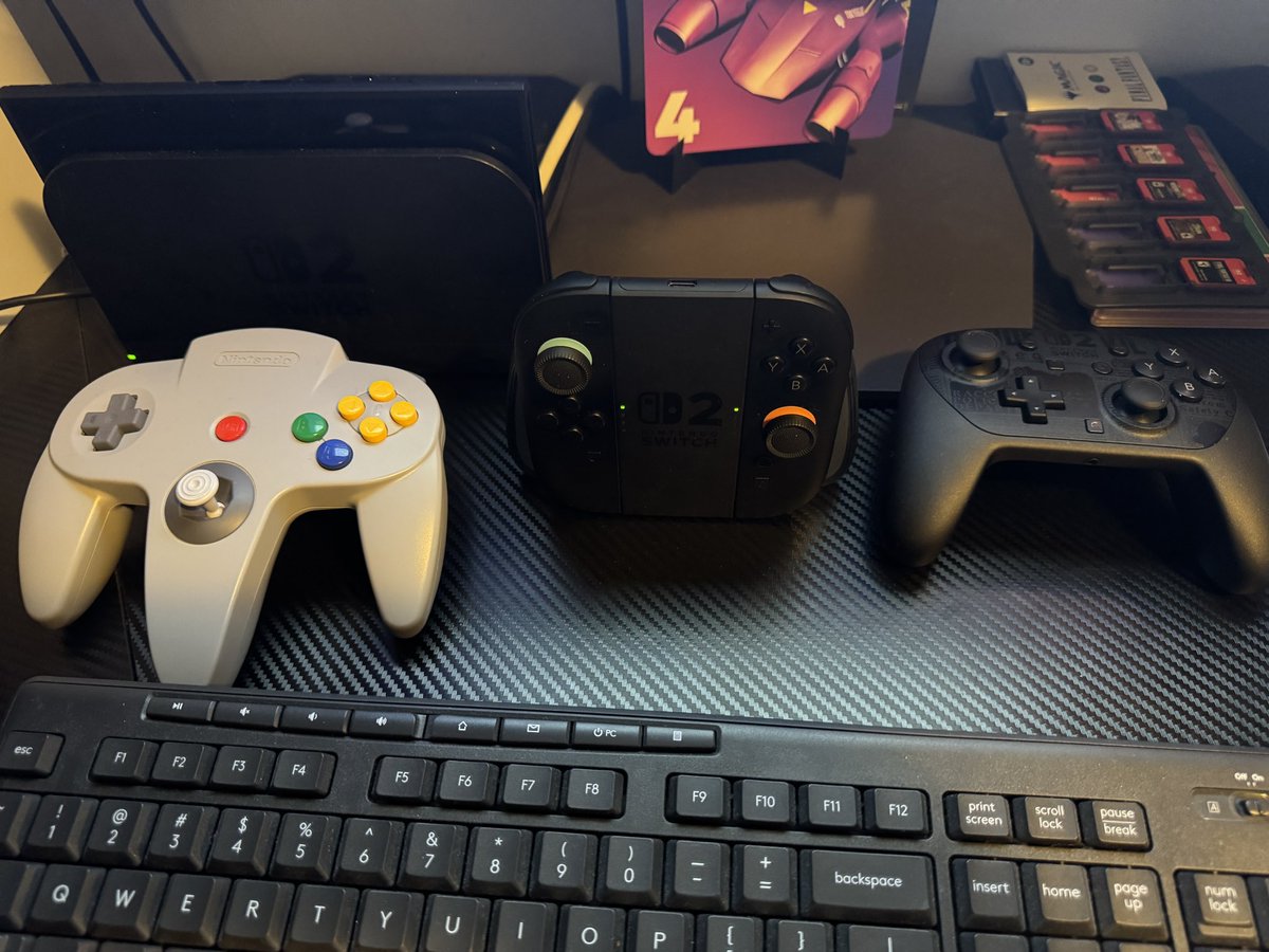 Nintendo deserves more props on the customization of controllers options for Switch 2. Just last night (now this morning) I played some Goldeye with the N64 controller (only right way) some Pokemon with the joycons on a grip, then some Splatoon with a pro controller. So much fun