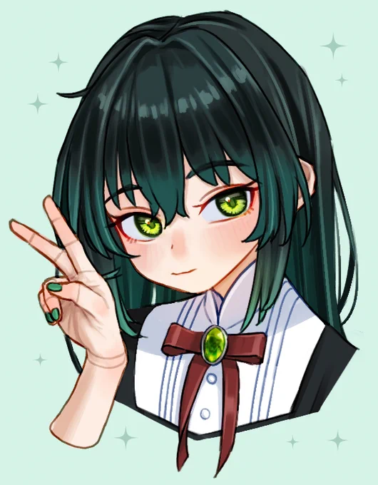 I've been drawing my OC's face a lot lately. Her name is Sphene.