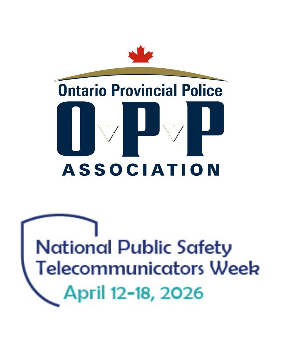 OPPAssociation's tweet photo. April 12-18, 2026 is National Public Safety Telecommunicators Week.

We are proud of the work of our members who are OPP Communicators & Call Takers, and thank all Telecommunicators in all First Responder roles for their dedicated service.  They are on the front lines of every call for service, keeping the community & our police officers safe. 

Often Communicators & Call Takers are in the background, & seldom in the news headlines. To all of you, we see you everyday, and appreciate all you do. 

For fellow members and the public, this week if you know, or encounter a Communicator or Call Taker, we encourage you to take a moment to express your appreciation. 

#NPSTW #NPSTW2026