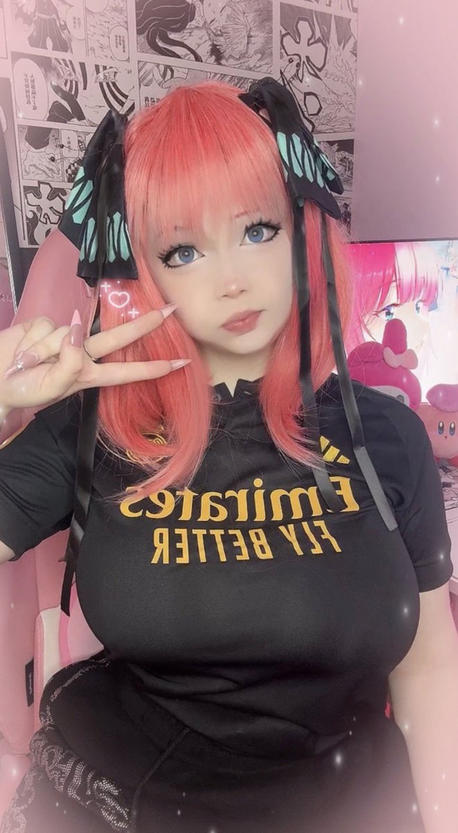 MilkieNyan's tweet image. Nino~ 🎀

#quintessentialquintuplets #nino #cosplay