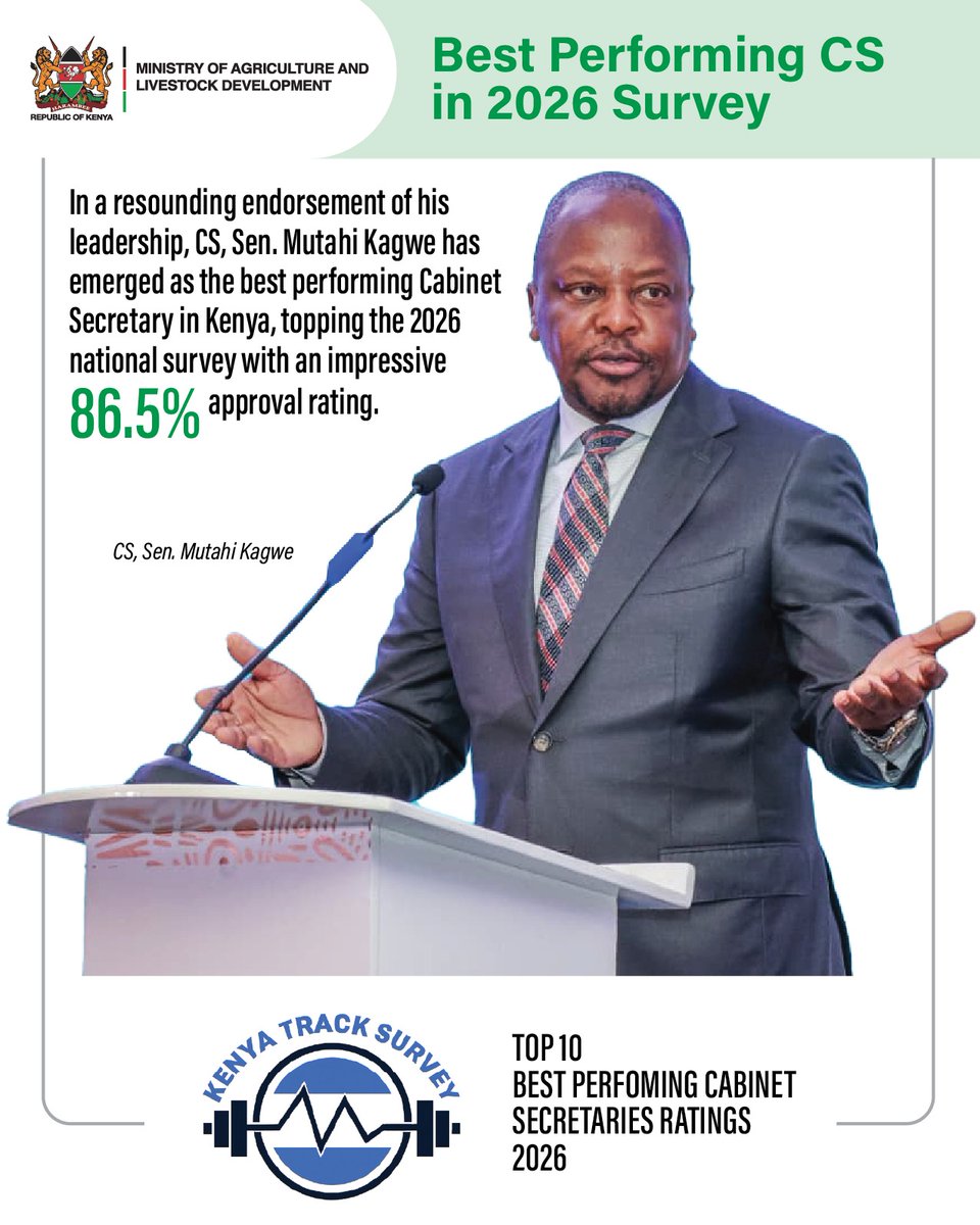 Cabinet Secretary Agriculture & Livestock Dev't tweet media