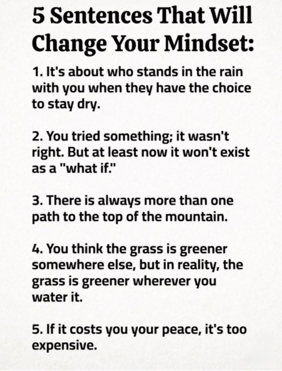 PHealthySchools's tweet image. Here are 5 easy steps to changing your mindset.  Try them and see which one(s) work best for you.  #ProjectHealthySchools