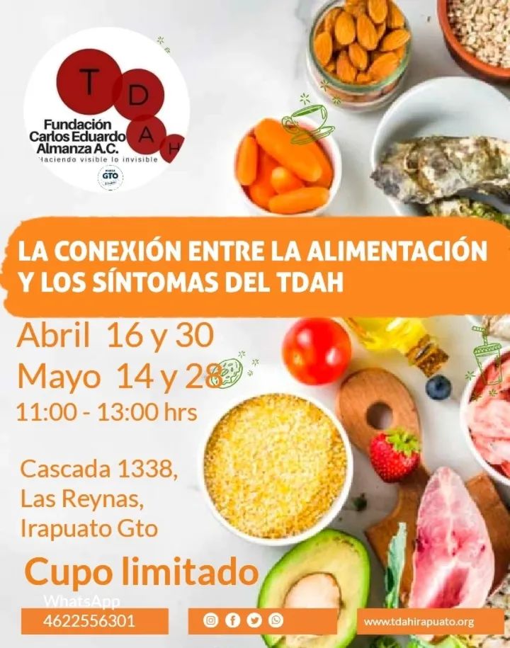 FCEAAC's tweet photo. ¿Cómo los alimentos pueden influir en la energía, el estado de ánimo y la concentración 
de los niños con TDAH? 

•Alimentos recomendados
•Nutrientes esenciales
•Estrategias
•Recetas y snacks

WhatsApp 462 255 6301 
Presencial 

Cascada 1338, Col. Las Reynas, Irapuato Gto https://t.co/8dTeggSlVo