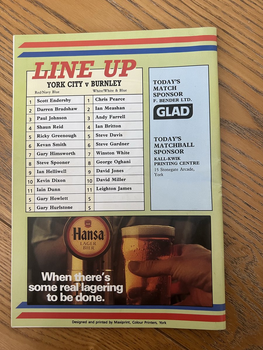 hurlstonegary1's tweet photo. Found an old program in loft 😃 https://t.co/suvwIthGem