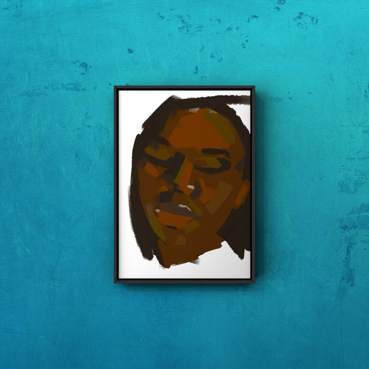 Hearticulate_'s tweet photo. A bold, contemporary portrait radiating strength, calm and presence through expressive features and striking colour blocks.

"Presence"  
Digital Painting 
Ola-Sokunbi https://t.co/w8CVZd3rtA