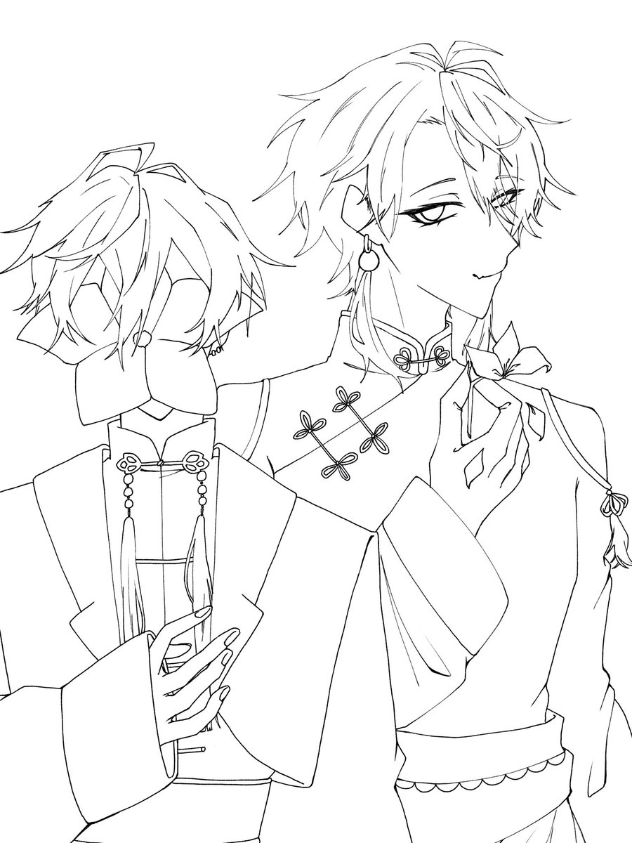 mumidayo_'s tweet photo. 線画したよーん https://t.co/0nTCt3lNVr