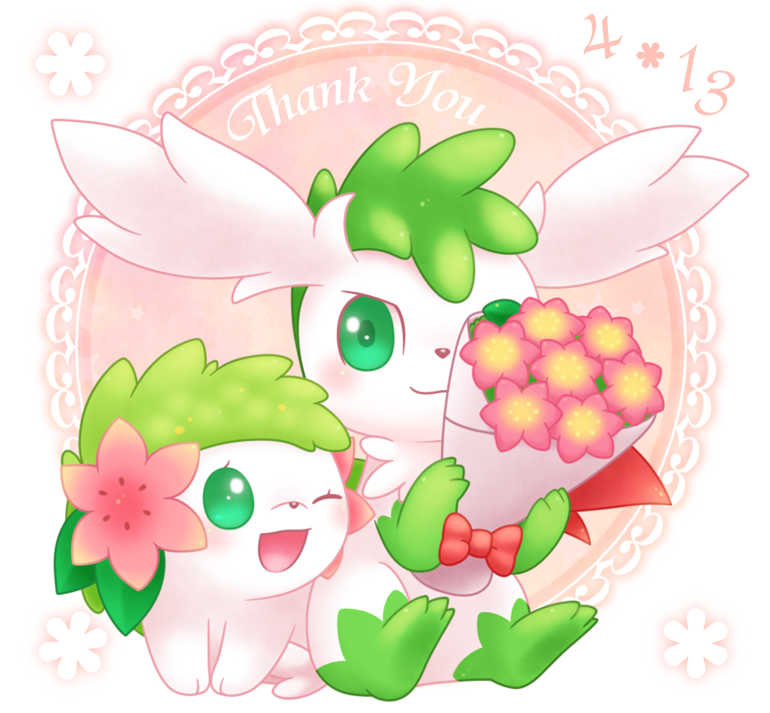 mystischolar's tweet photo. ４・１３ #シェイミの日 🌺💐 https://t.co/yLGcCC2QXq