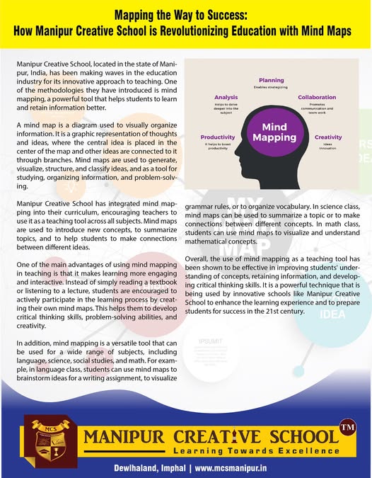 🧠 Transforming education with Mind Mapping!
At Manipur Creative School, learning becomes visual, engaging &amp; powerful.

#EducationRevolution #MindMapping #MCS