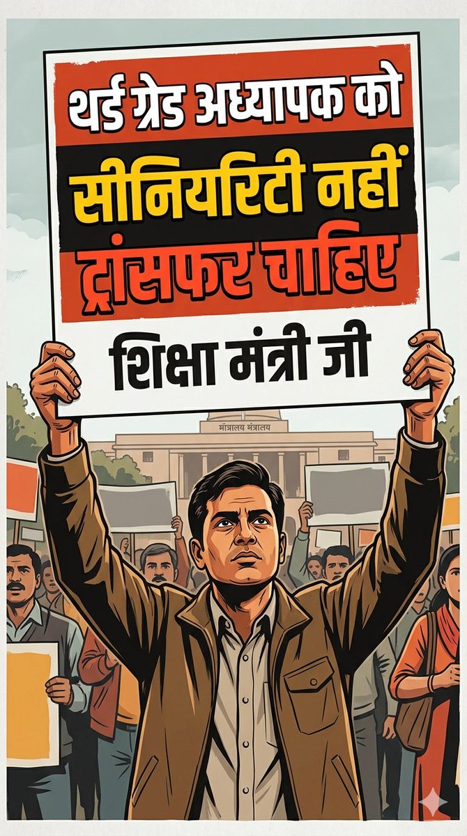 #सीनियारिटी_नहीं_ट्रांसफर_कीजिए 
आज 9 बजे सब लिखेंगे ।
अध्यापक ग्रेड 3 को सीनियरिटी नहीं ट्रांसफर चाहिए ।