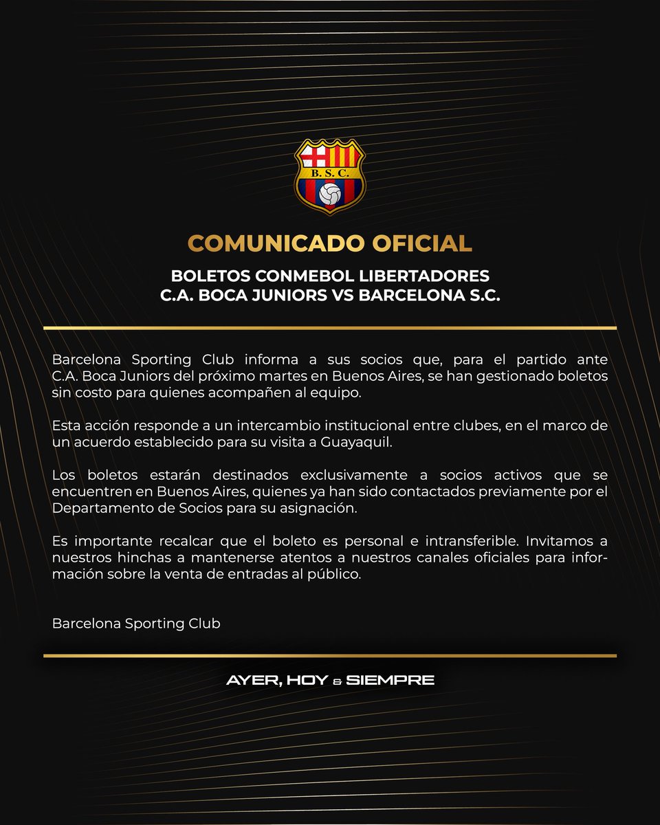 BARCELONA S.C. tweet media