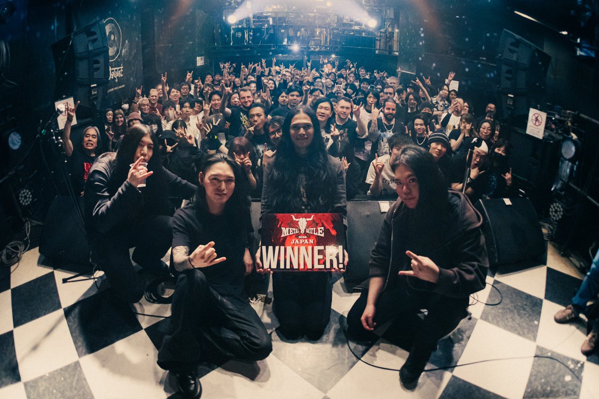 WMBJapan's tweet photo. Wacken Metal Battle Japan 

2026年度の優勝者は..

GIVEN BY THE FLAMESに決定！！

全ての出場者そしてご来場いただいた皆様ありがとうございました🤘 https://t.co/6Jh6D3Yccd