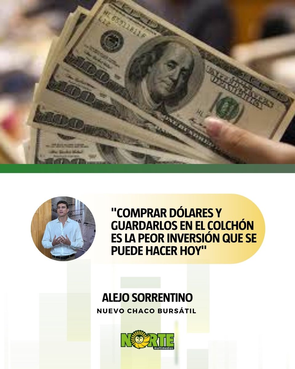 NorteDiarioCom's tweet photo. 💵En NORTE, el ejecutivo repasó la variedad de inversiones posibles a través de las empresas del Grupo NBCH. Y analizó la coyuntura económica con eje en dos indicadores: la inflación y el tipo de cambio.
📲https://t.co/66nHbfaUzI https://t.co/JzY4hCUmP0