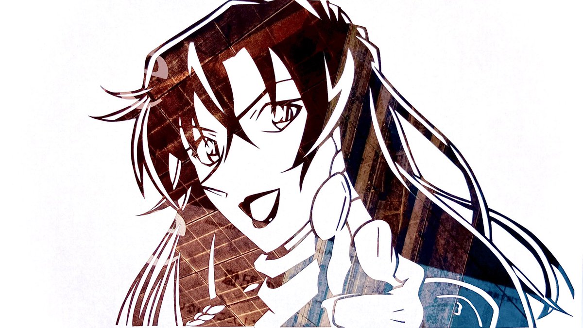 kanbaru_sinon_2's tweet photo. 風の女神萩原千速（CV.沢城みゆき）記念！
ありがとうううう🪽
 #萩原千速  #切り絵 https://t.co/kYWin4dsIu