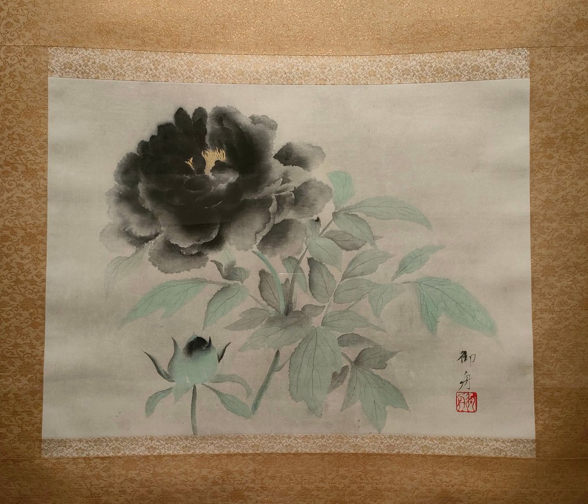 山種美術館 花・flower・華 2026 撮可 速水御舟《牡丹花(黒牡丹)》 #山